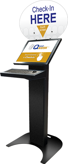 Queue Management Kiosk Hardware - Economy Floor Standing QueueKiosk™ Option