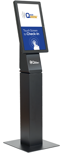 Queue Management Kiosk Hardware - Economy Floor Standing QueueKiosk™ Option